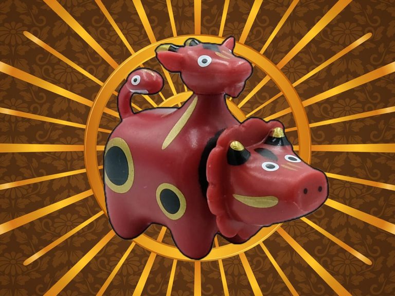 Get these capsule toys for a powerful Year of the Ox: Mythical versions of legendary Akabeko cow