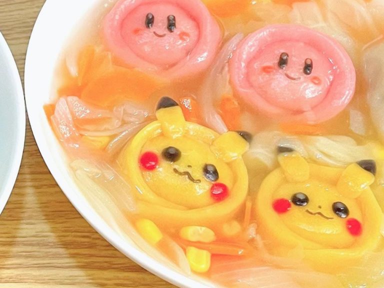 Handmade Pikachu and Kirby dumplings are too cute to pika-chew
