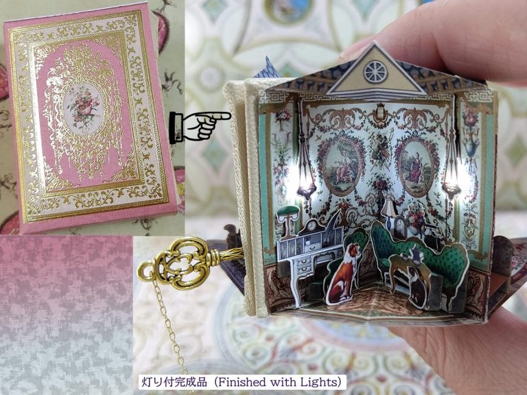 Japanese artist’s miniature pop-up doll houses amaze with details and lights