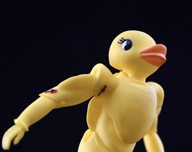 Japanese artist turns seven rubber duckies into epic action figure