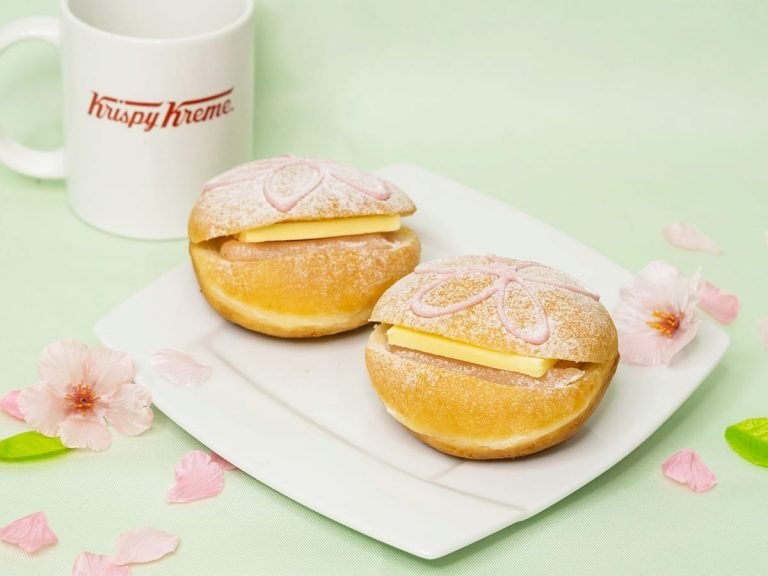 Krispy Kreme Japan celebrates Spring with premium Sakura-An Butter donuts