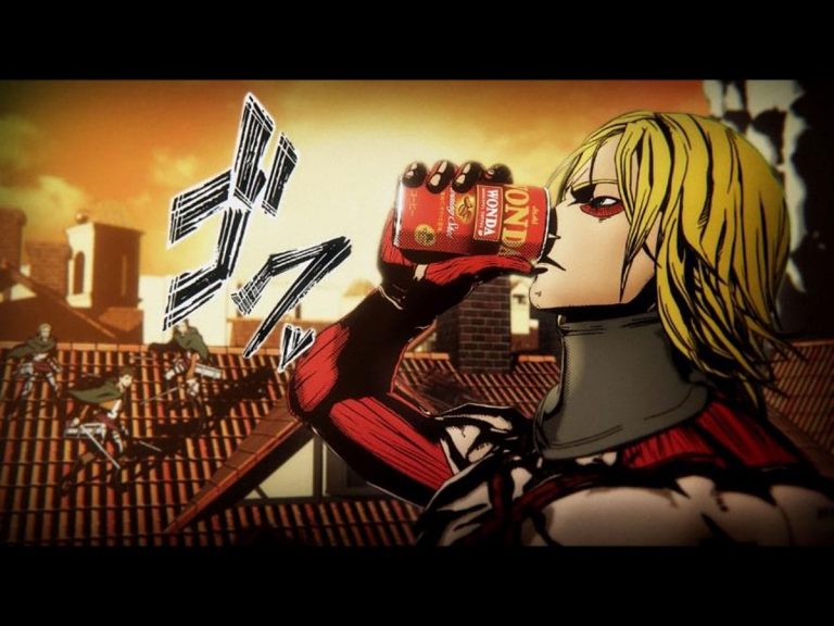 X Japan’s leader Yoshiki turns into a titan from Attack on Titan in Wonda coffee commercial
