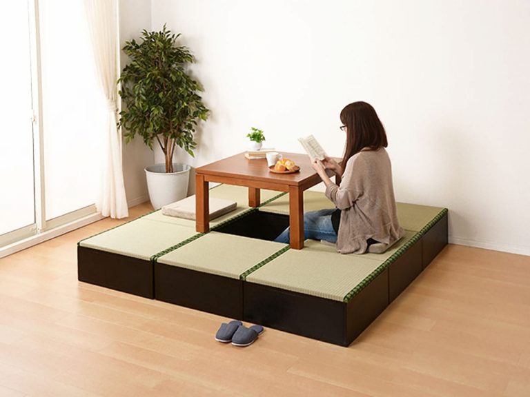Tatami-za: Modular furniture lets you enjoy tatami reed flooring and storage in any home