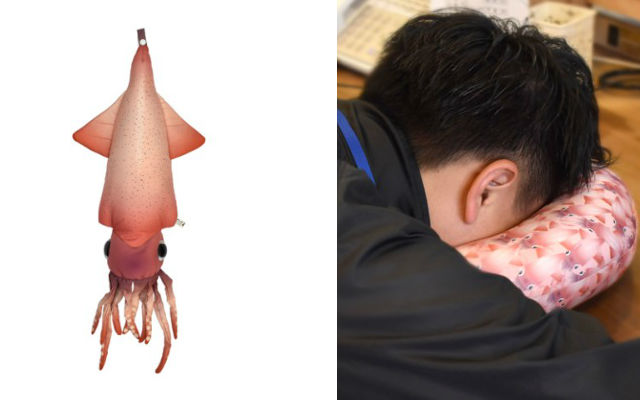 Unleash the Kraken with this 2-way realistic squid neck pillow