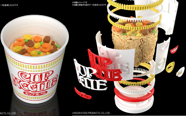 Super realistic Nissin Cup Noodle Model definitely needs more than 3 minutes