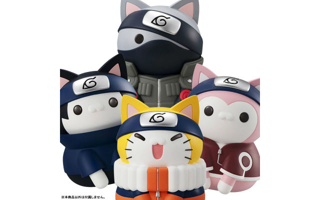 Practice kitty ninjutsu with these adorable Naruto cat figures
