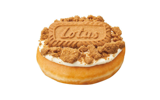 Krispy Kreme Japan releases Lotus Biscoff topped doughnuts