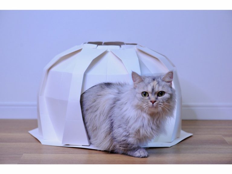 Origami inspired pet houses will give your furry friend a stylish abode