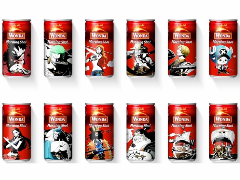Enormous cast of One Piece characters take over coffee cans in Japan