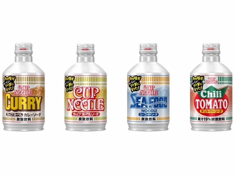 Nissin’s new Cup Noodle soda series recreates instant ramen as a soft drink