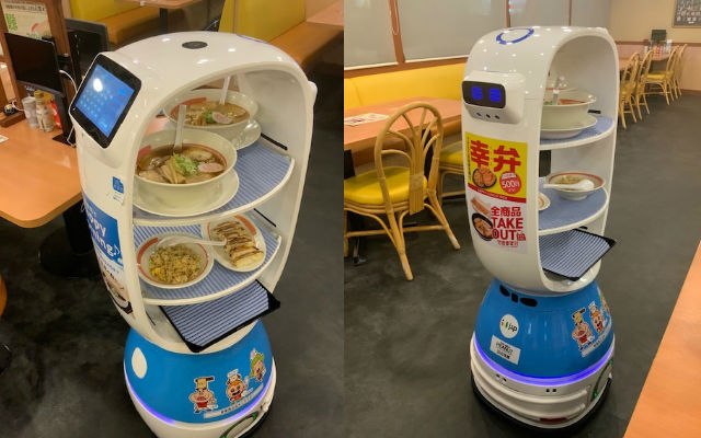 Japanese ramen chain debuts ramen delivery robot for social distancing