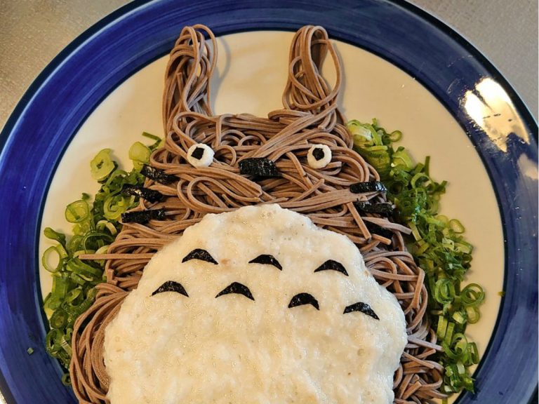 My Neighbor Totoro as a delicious serving of soba noodles