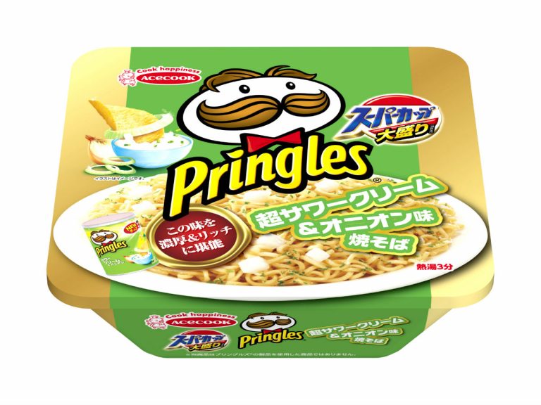 Super strong Sour Cream and Onion Pringles instant noodles released in Japan