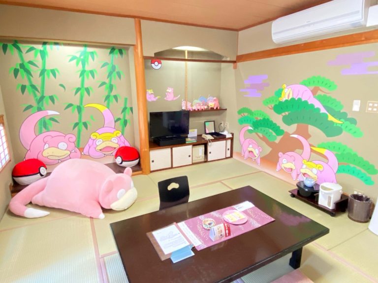Slowpoke hotel and hot spring rooms, boats, and buses appear in Pokémon takeover of Japanese prefecture