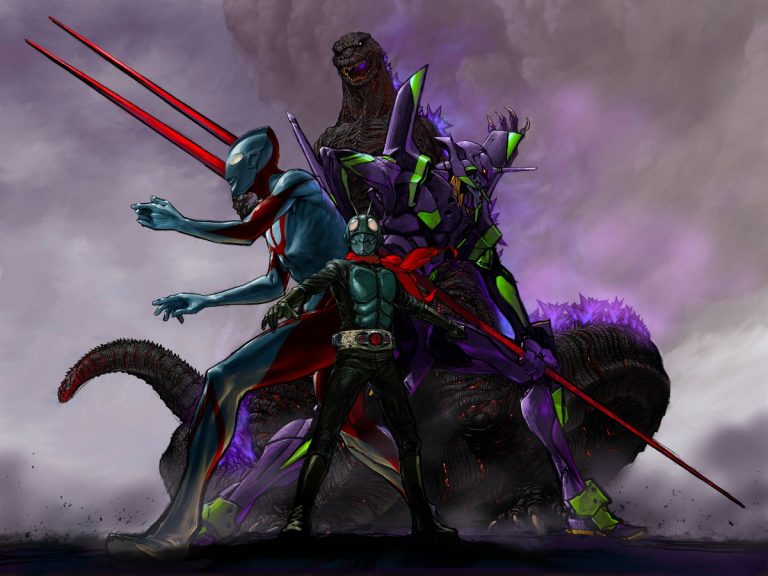Godzilla, Kamen Rider, UItraman, and Evangelion have dream collaboration in new Shin Japan Heroes Universe
