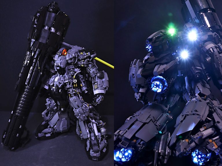 Japanese hobbyist crafts stunning mechanized Gundam figure out of LEGO