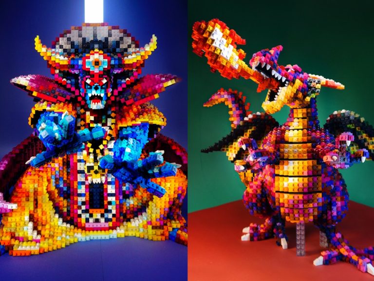 Amazing LEGO Dragon Quest sculptures beautifully capture JRPG pixel art