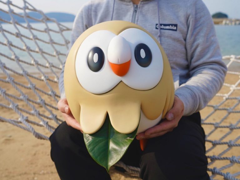 Pokémon artist turns Rowlet into adorably lifelike beach buddy