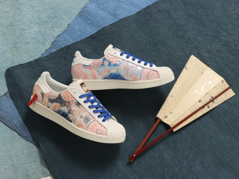 Adidas team up with Japanese tattoo artist on awesome Mount Fuji and fireworks sneaker design