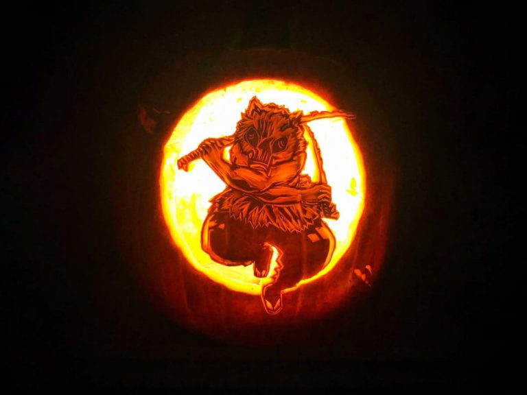 These Demon Slayer jack-o-lanterns show some next-level carving skills
