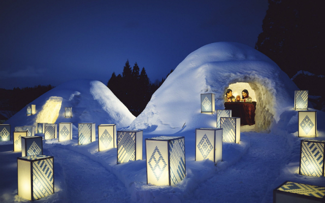 Traditional Igloo Festival in Northern Japan Resort Looks Like Winter Wonderland