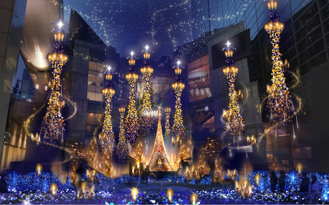 Tokyoites Can Enjoy Stunning Beauty and the Beast Themed Illuminations This Christmas