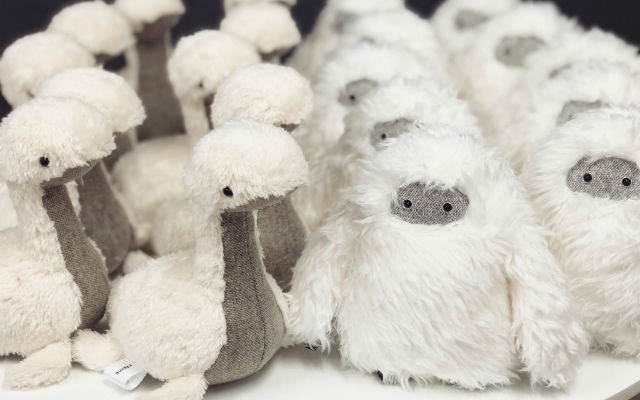 Designer turns legendary beasts into cuddle buddies with Baby Nessie and Yeti dolls
