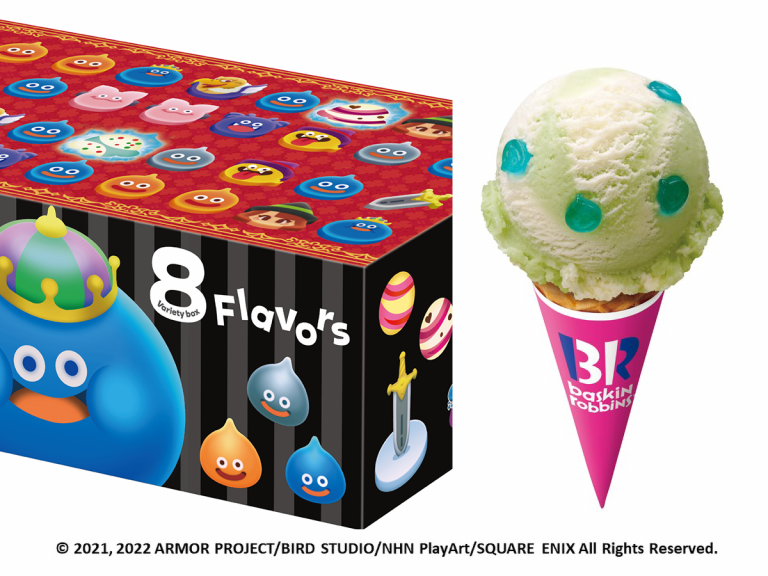 Baskin Robbins Japan teams up with Dragon Quest for game-inspired ice cream and Slime candy