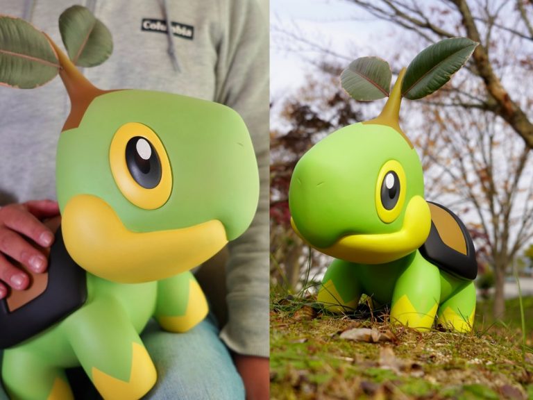 Pokémon clay artist and appliance maker crafts Turtwig that looks like it jumped right out of the game