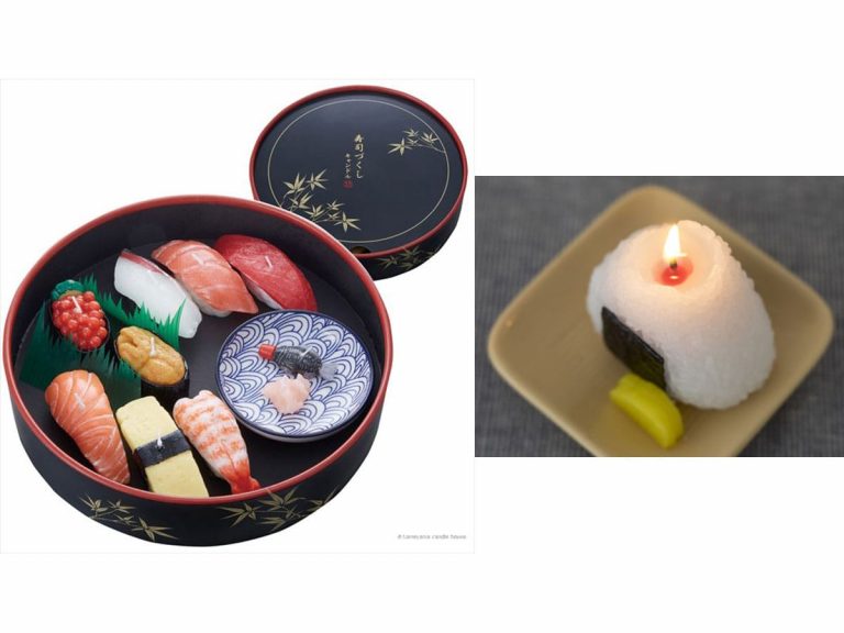Realistic Japanese fake food samples are actually working candles