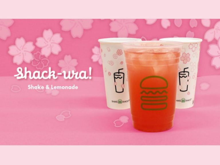 Shack-ura now at Shake Shack Japan: Limited Edition Sakura Lemonade and Sakura Shake