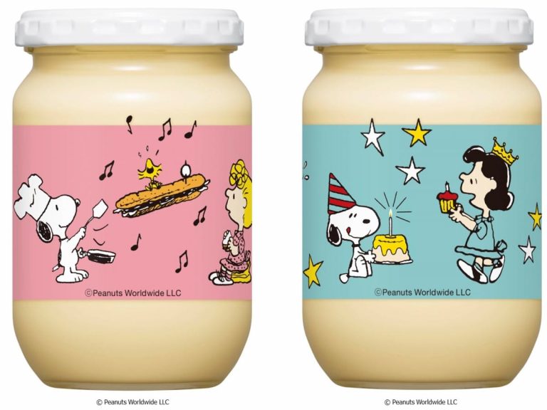 Kewpie’s “Kewpie Mayonnaise Snoopy” Jar new design now on sale
