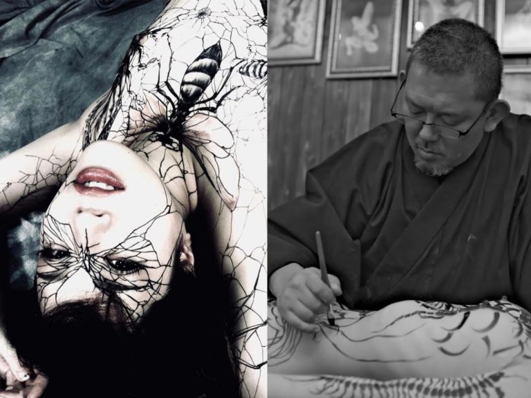 Gaku Azuma, an artist who transforms bodies into modern ink paintings, to exhibit in Kansai