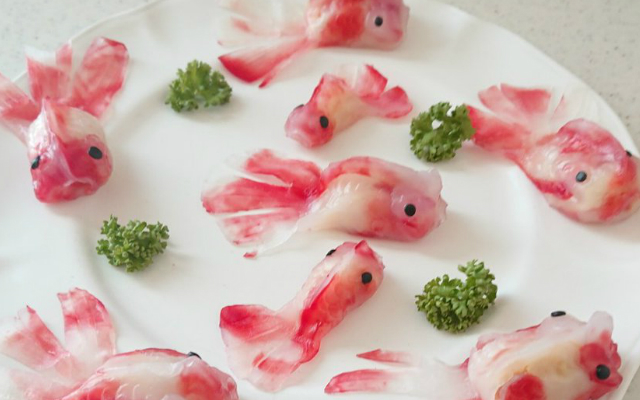 Japanese Steamed Goldfish Gyoza Look Like They Could Swim Right Off Your Plate