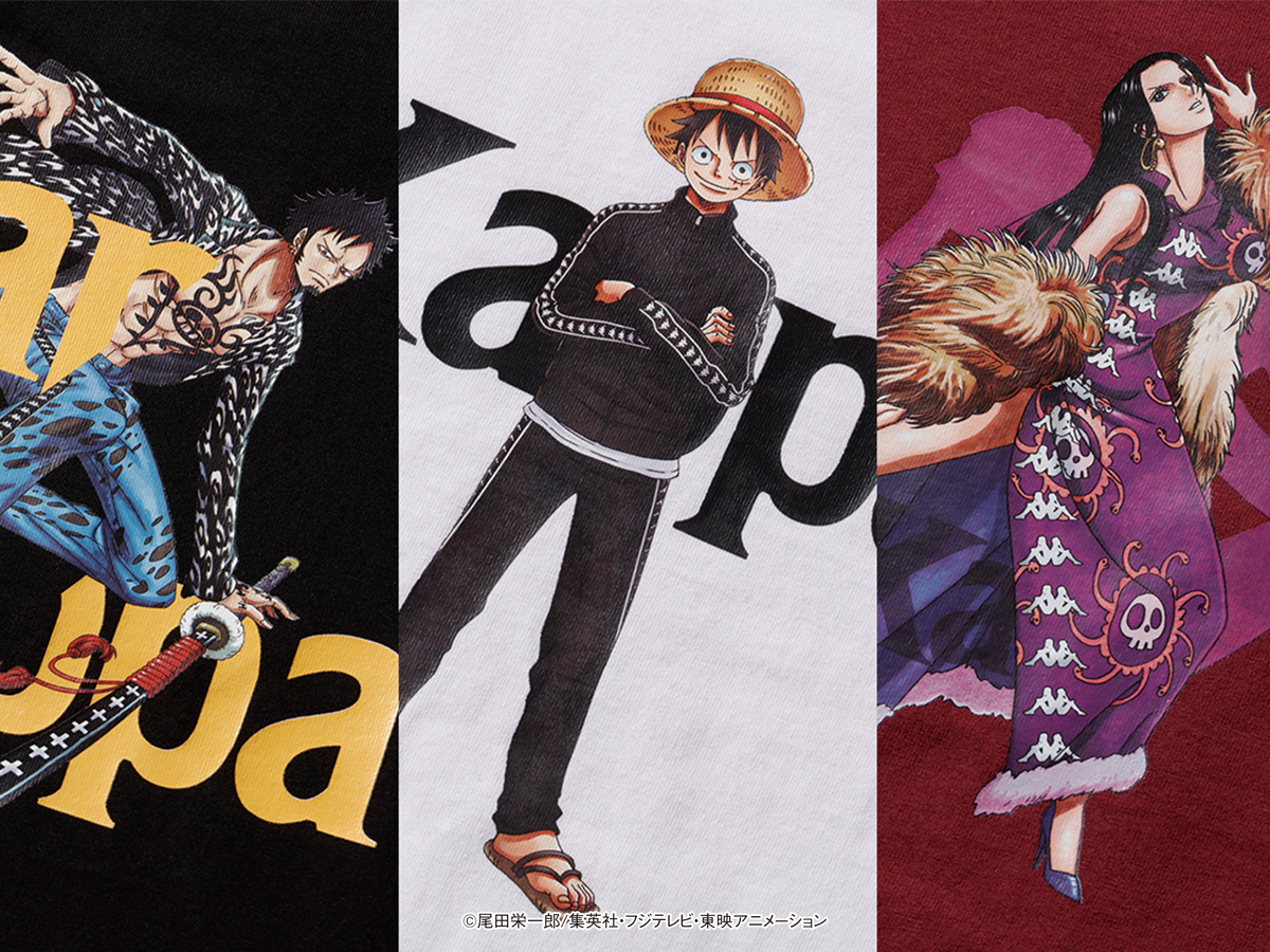 Kritisch vliegtuig affix Kappa and One Piece's anime inspired sportswear collab returns with  swashbuckling character designs – grape Japan