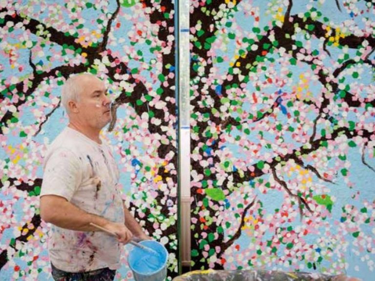 Vibrant cherry blossom exhibition by artist Damien Hirst blooms at The National Art Center, Tokyo