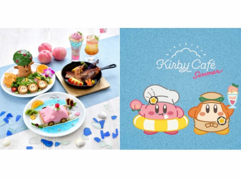Kirby Café Summer 2022 features an adorable peach theme!