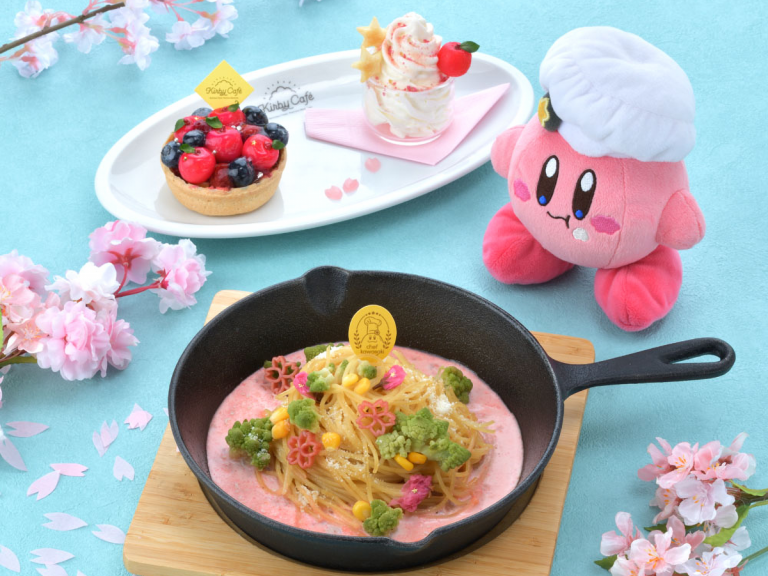 Japan’s Kirby Cafe goes all out for spring with charming cherry blossom menu makeover