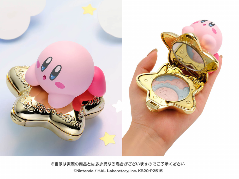 Kirby riding on a Warp Star is the cutest way to package character-inspired Japanese cosmetics