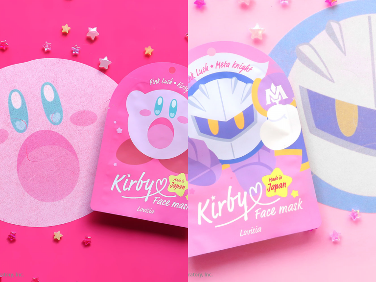 Incorporate wearing Kirby’s face into your skincare routine with cute character masks