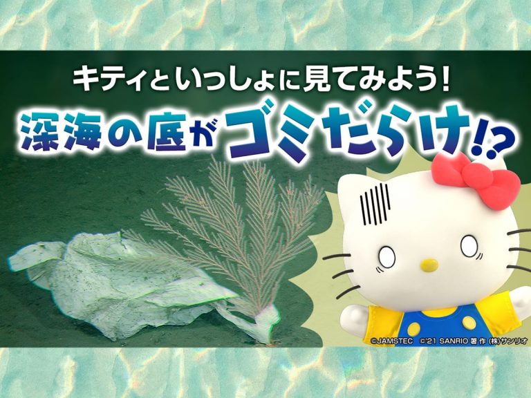Hello Kitty interviews Japanese marine-earth science R&D agency on plastic waste problem
