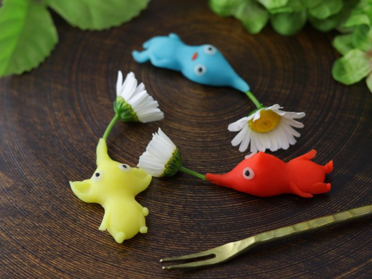 Pikmin traditional Japanese sweets have flowers with a delicious trick