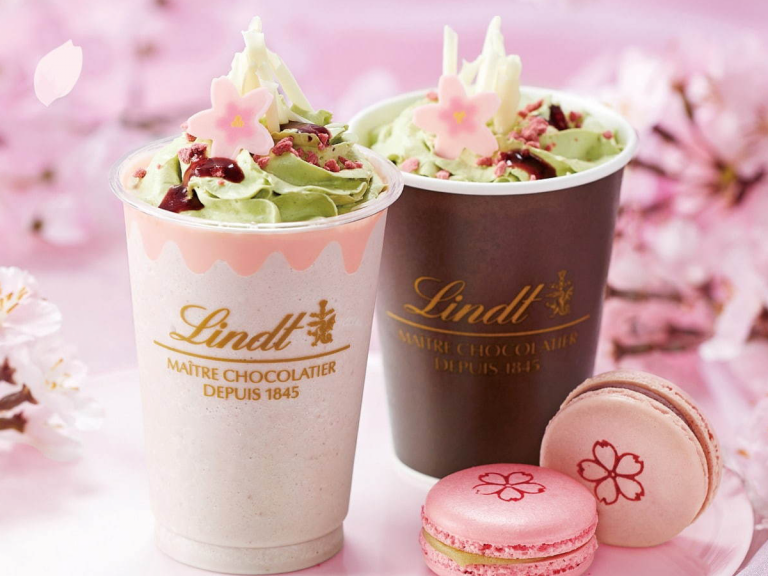 Lindt Japan reveals gorgeous sakura chocolate drink for cherry blossom season 2021