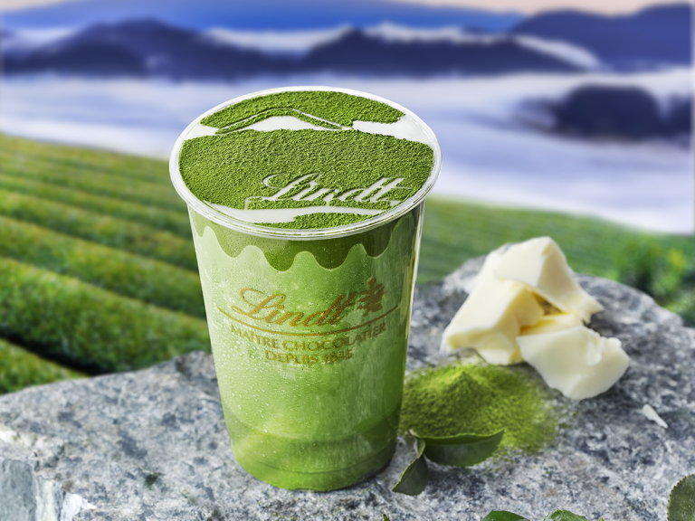 Lindt Japan reboots ‘Sky Matcha’ chocolate drink with green tea grown high on Shizuoka mountains