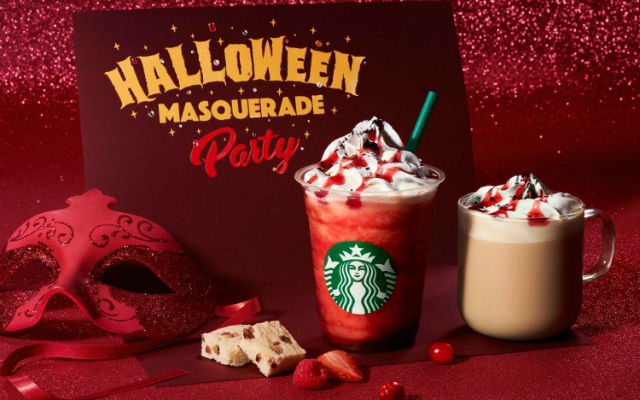 Starbucks Japan Unmasks Bloody Red Night Masquerade Frappuccino For Halloween