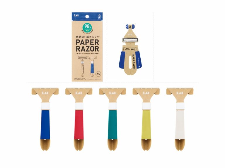 Japanese maker develops world’s first foldable disposable paper razor