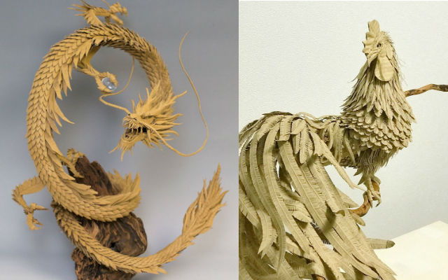Japanese Cardboard Artist Turns Boxes Into Incredibly Detailed Sculptures