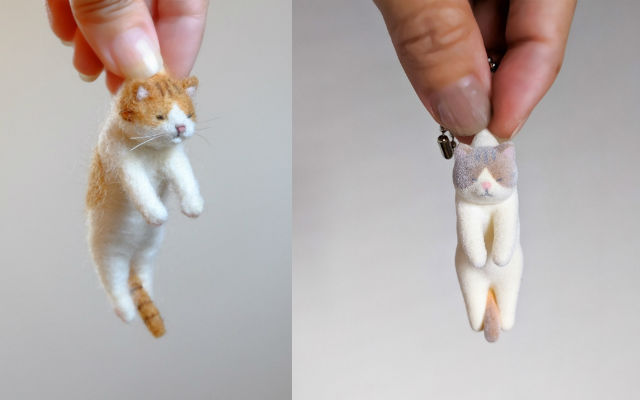 Artist’s Adorable “Cats Picked Up By The Scruff Of Their Neck” Figures Turned Into Capsule Toys