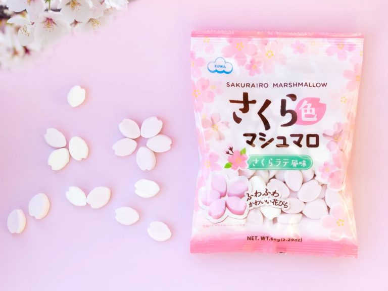 Sprinkle cherry blossom petal marshmallows on your food to get that extra taste of spring