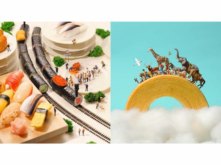 Miniature Life exhibition shows whimsical uses of everyday items by a Japanese artist